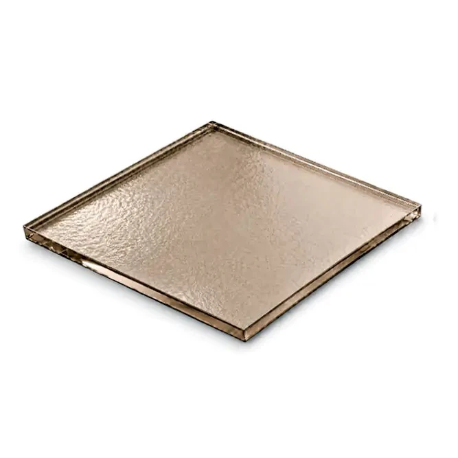 Vidrio escarchado bronce